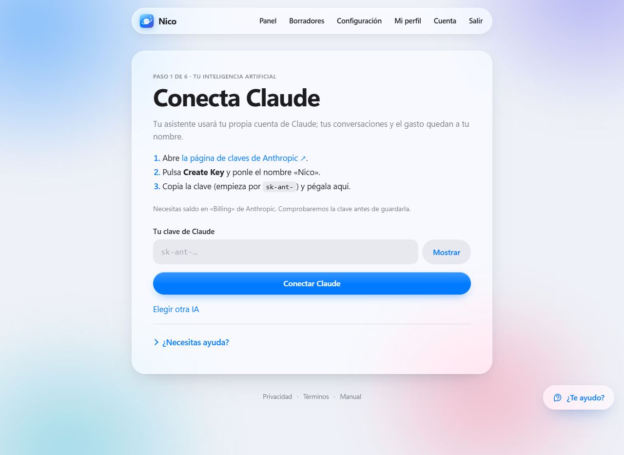 Conecta Claude: pasos y campo para la clave